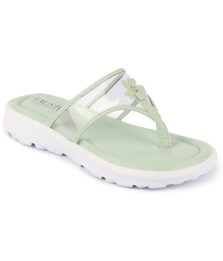 Fausto - Green Women's Flats Fausto - Green Women's Flats