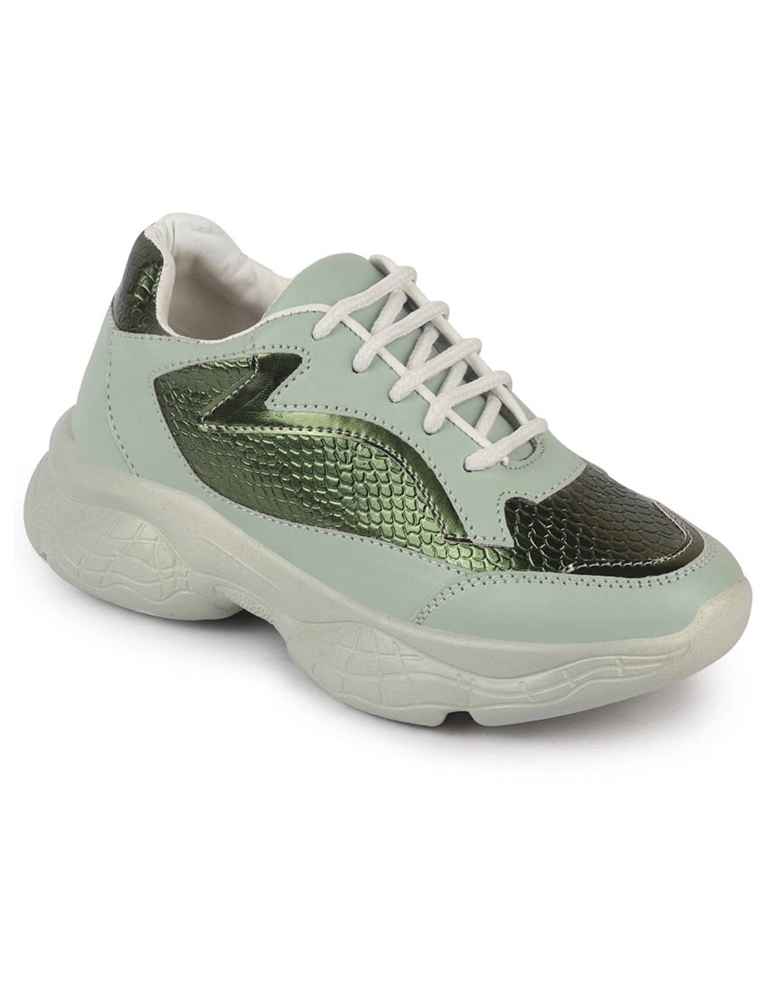     			Fausto - Green Women's Running Shoes