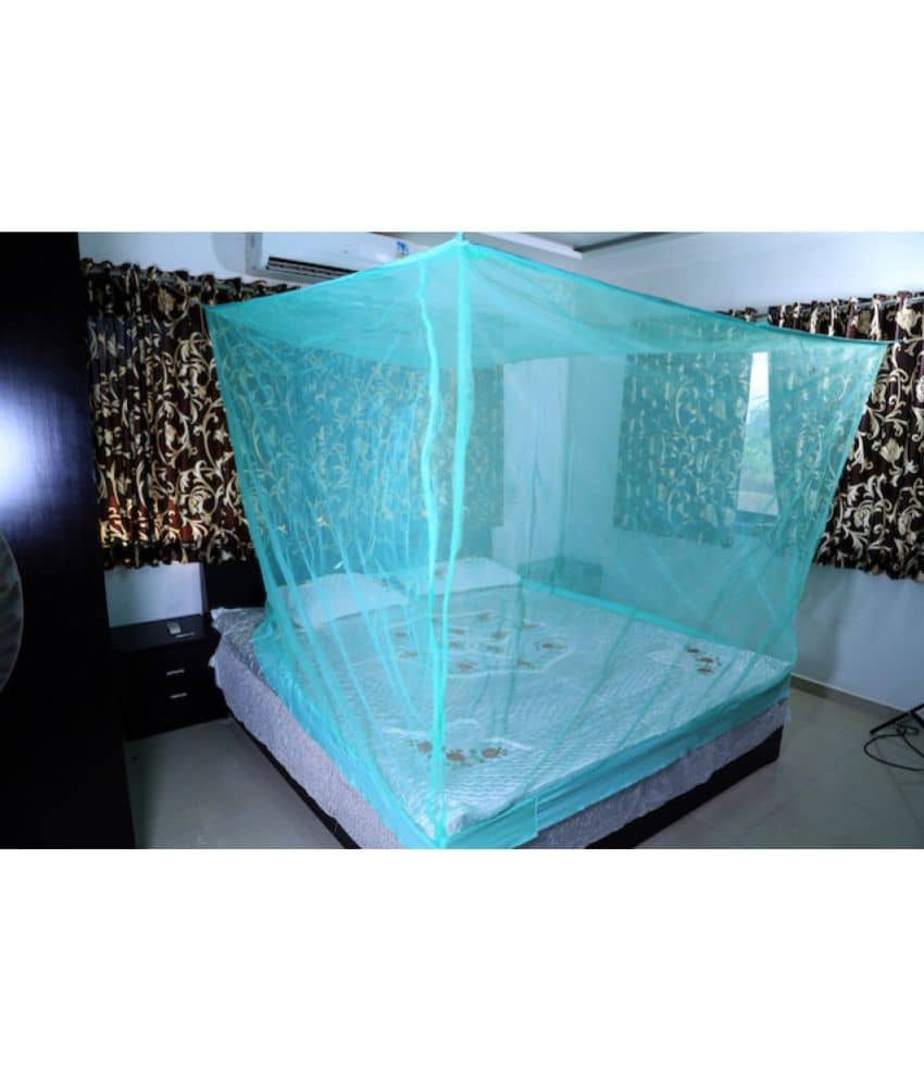 Riddhi Mosquito Net - Green HDPE - High Density Poly Ethylene Hanging Mosquito Net ( Pack of 1 )