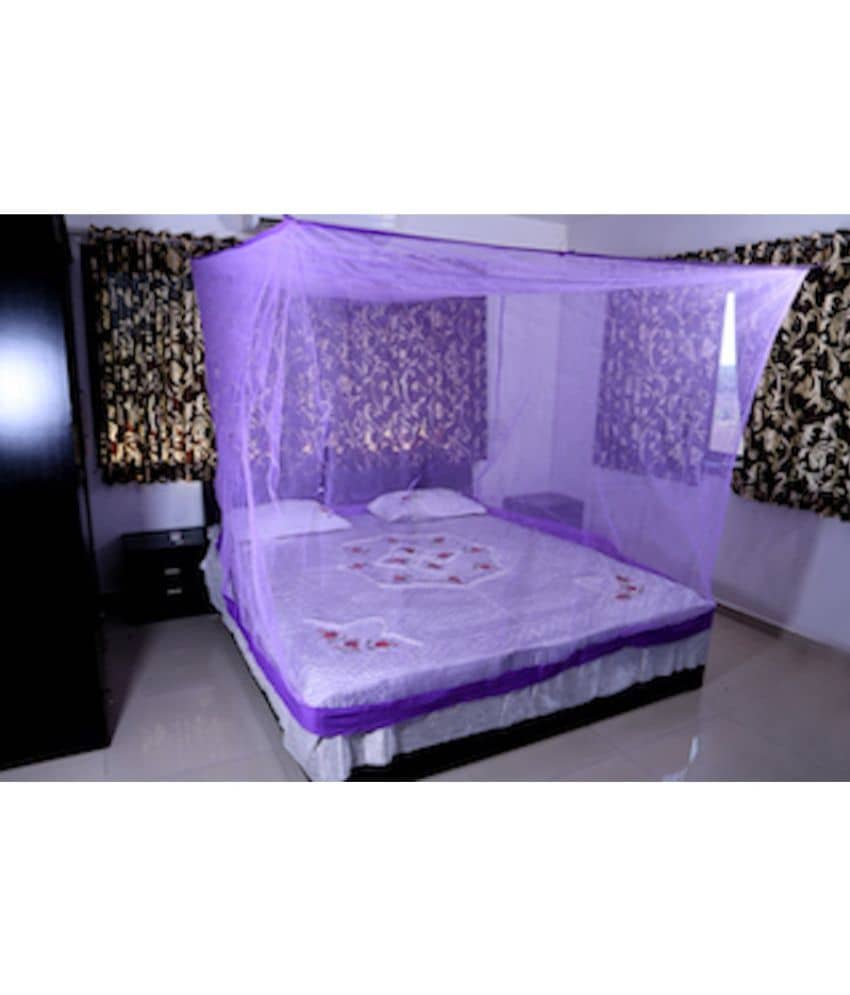 Riddhi Mosquito Net - Purple HDPE - High Density Poly Ethylene Hanging Mosquito Net ( Pack of 1 )