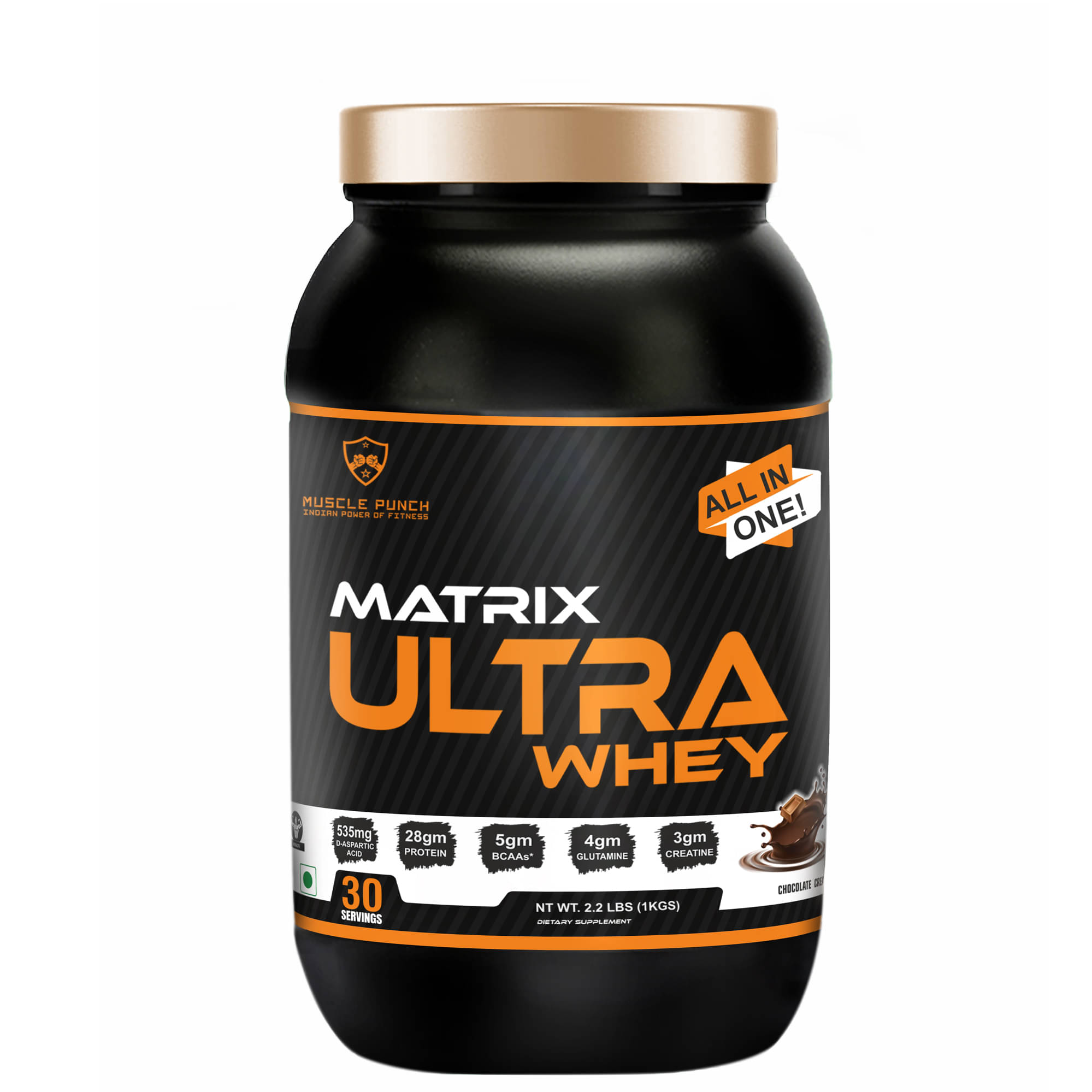 Muscle Punch | Ultra Matrix 100% Whey Isolate | Added Creatine 1 kg Muscle Punch | Ultra Matrix 100% Whey Isolate | Added Creatine 1 kg