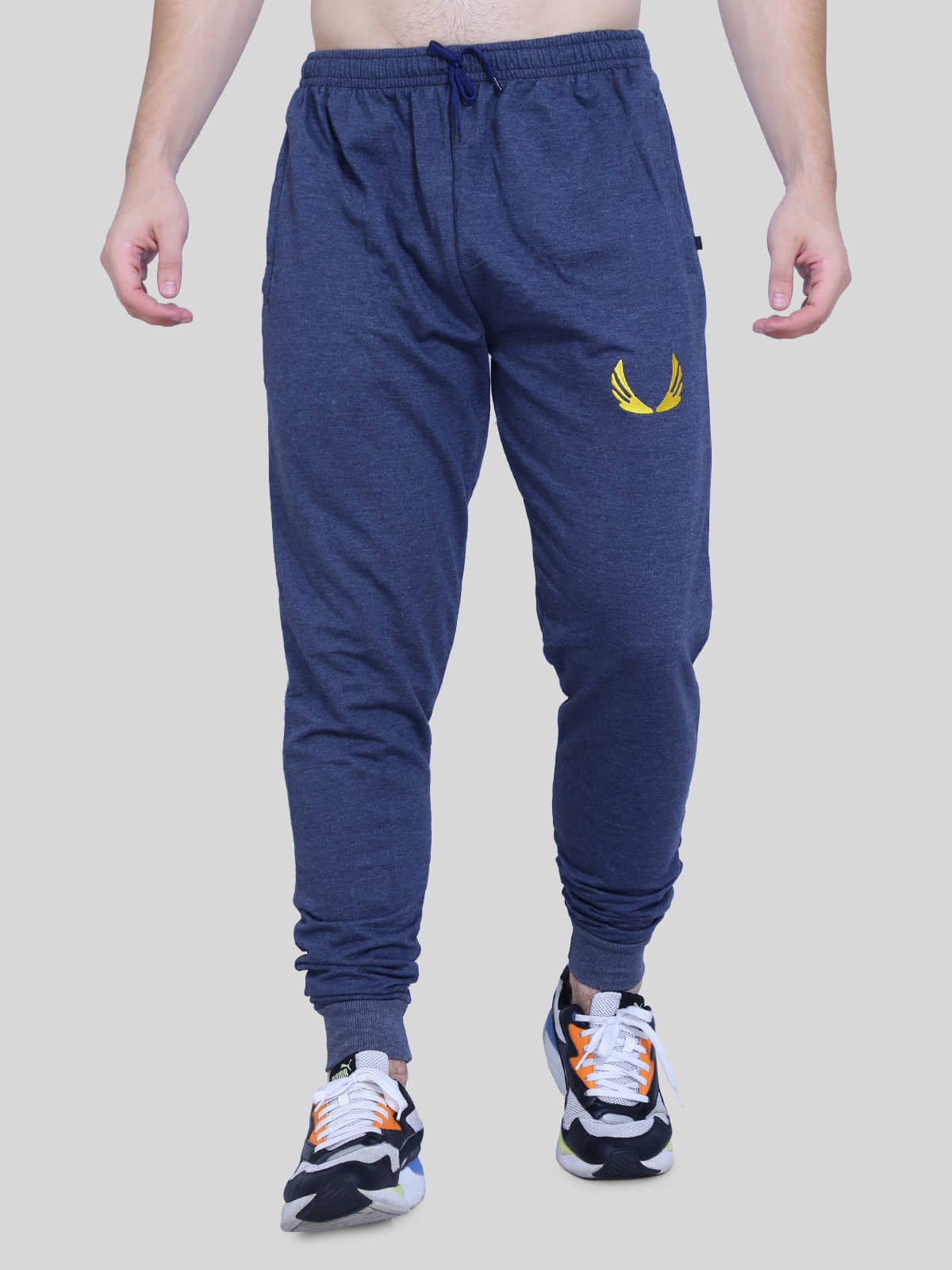Neo Garments - Blue Cotton Men's Joggers ( Pack of 1 ) - Track Pants | Buy online on ZillyBuy