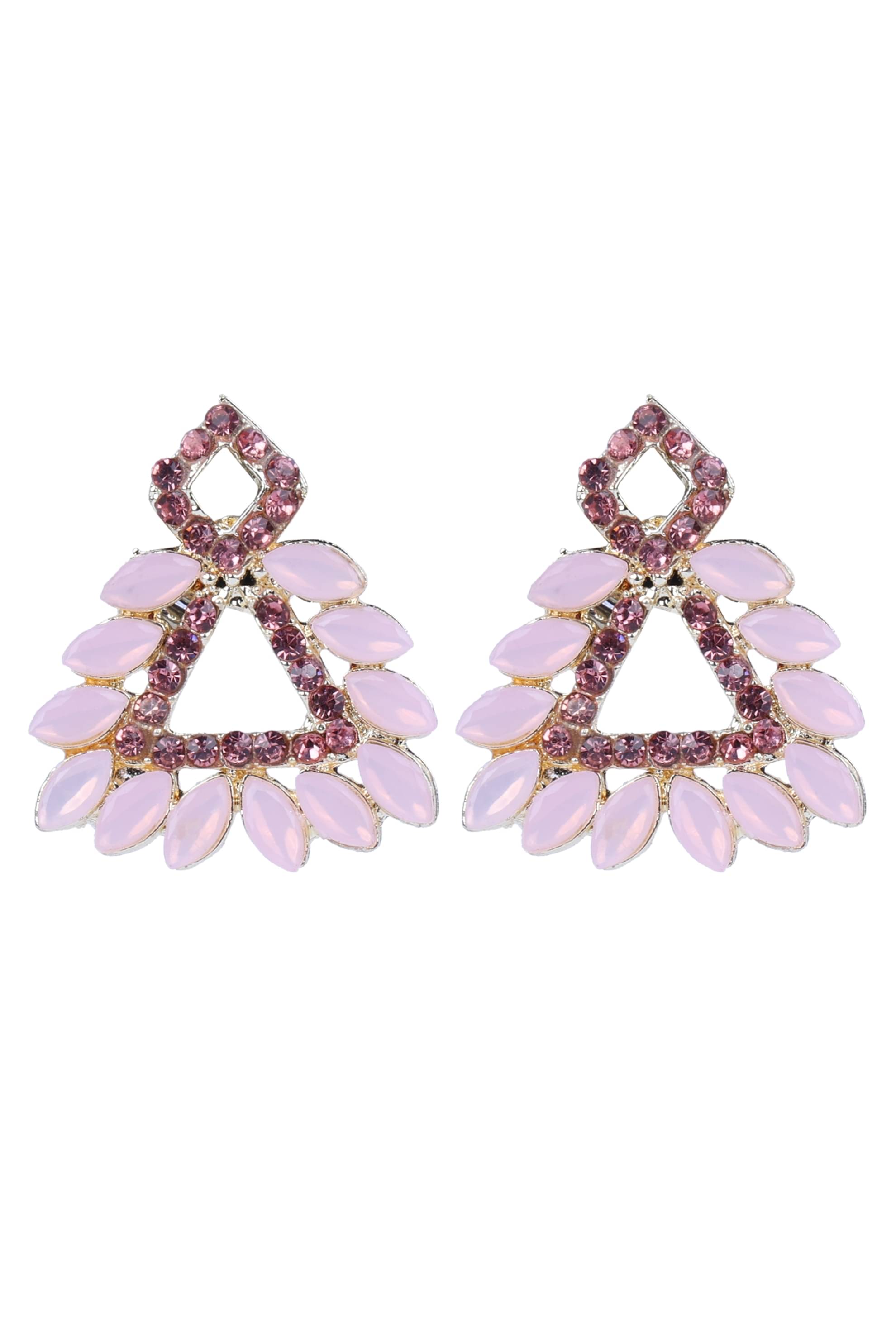     			PUJVI - Light Pink Hoops Earrings ( Pack of 1 )