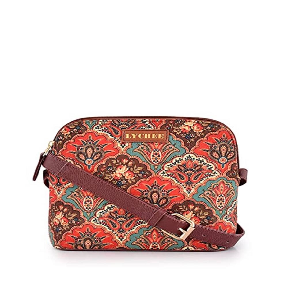     			SAKWOODS Sling Bag Canvas Set of 1 ( Multicolor )