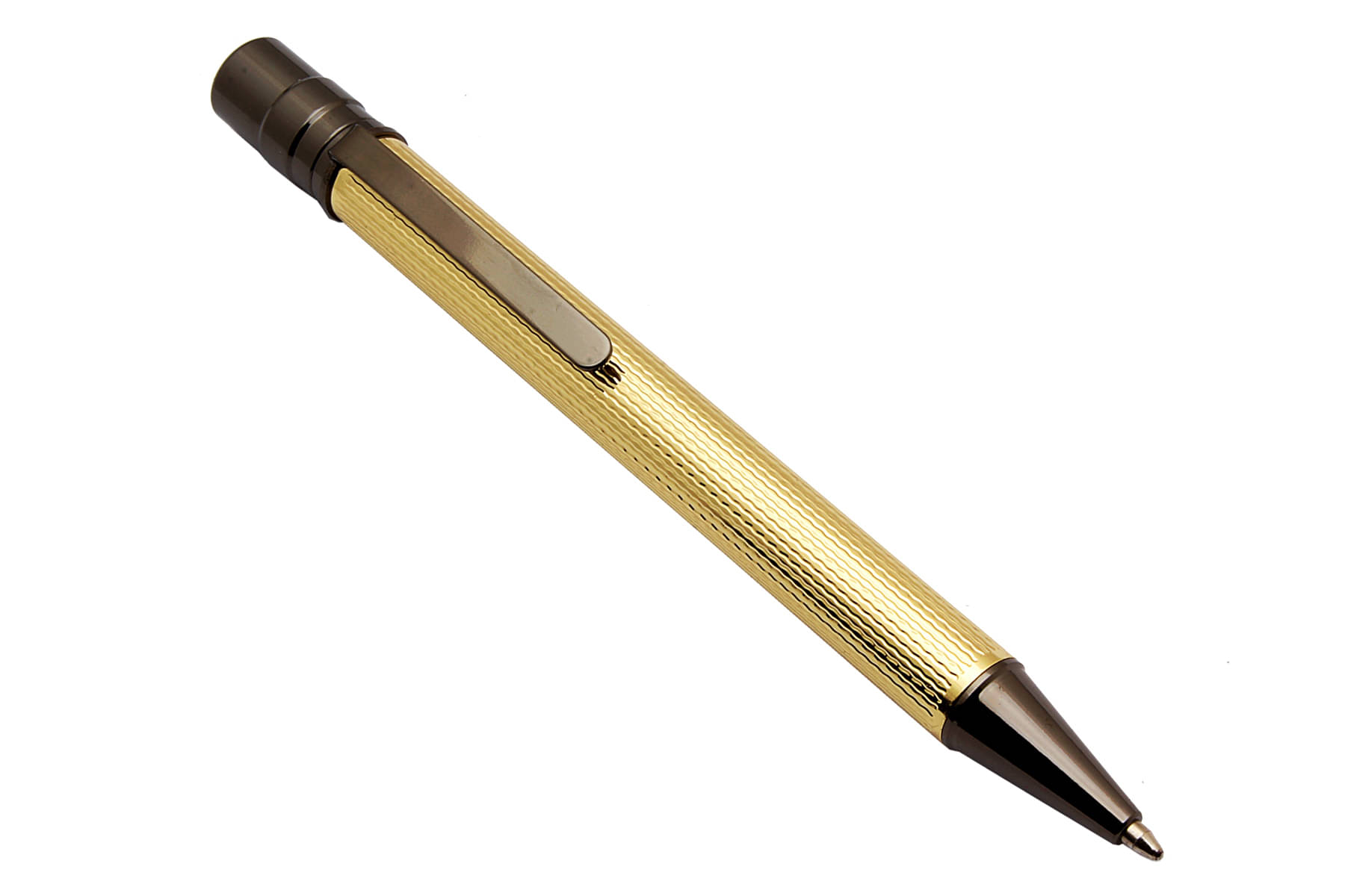     			Srpc 1509 Revolution Set Of Golden  Metal Body Ballpoint Pen Blue Refill