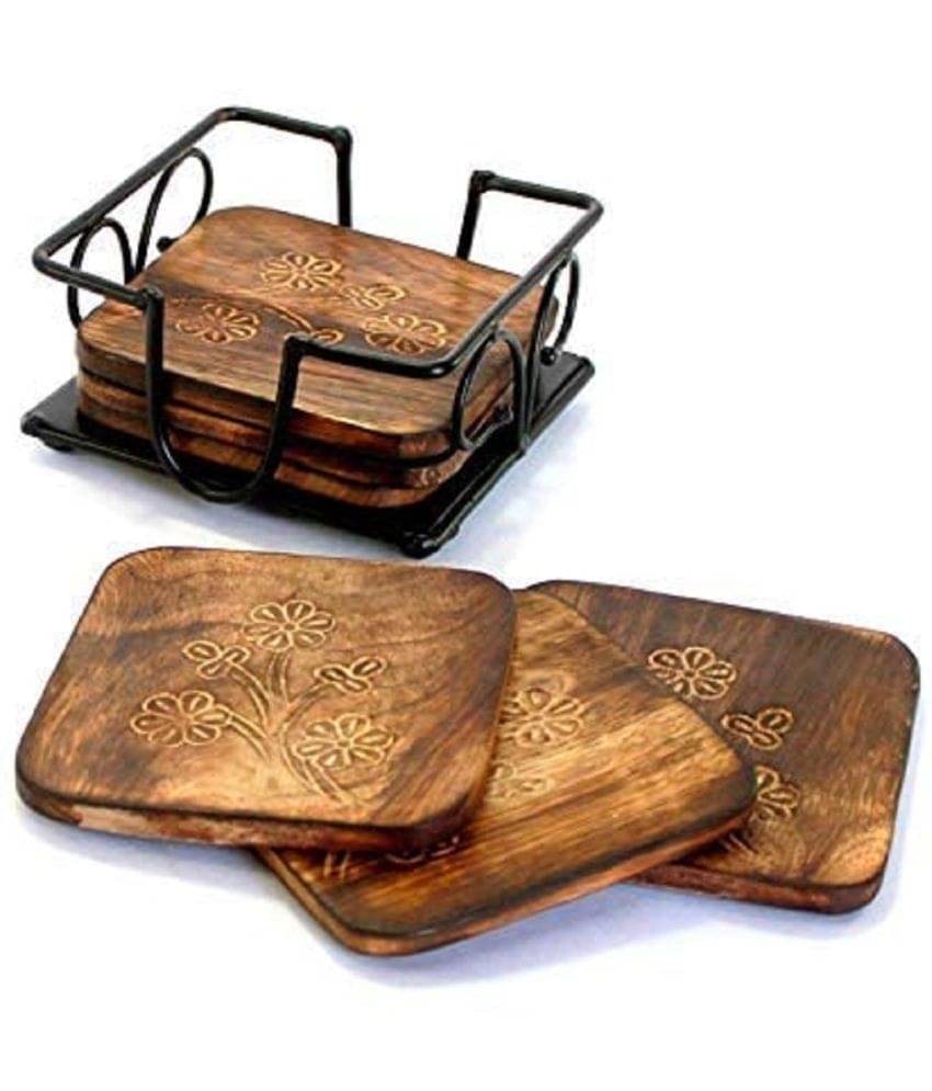     			TFS Wood Round Coasters - Pack of 7