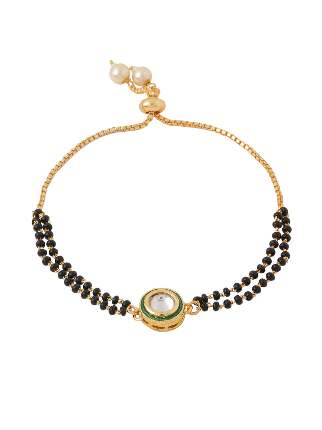 VIRAASI - Black Bracelet ( Pack of 1 ) - Bangles & Bracelets | Buy online on ZillyBuy