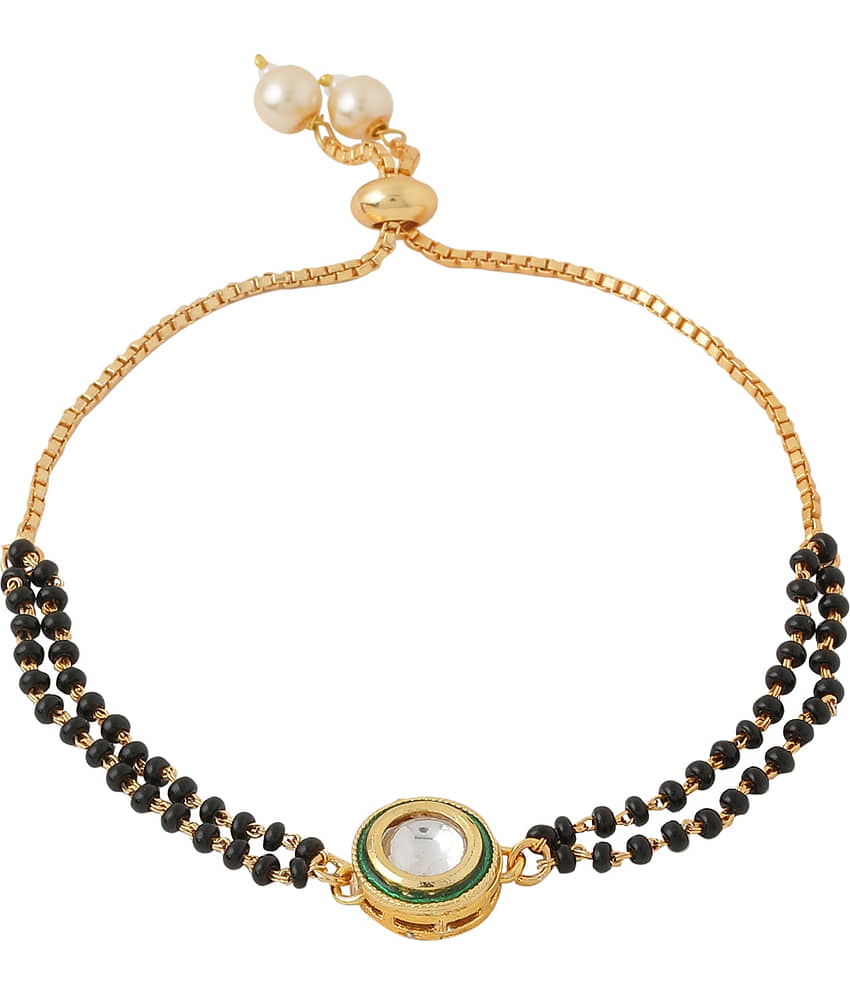 VIRAASI - Black Bracelet ( Pack of 1 ) - Bangles & Bracelets | Buy online on ZillyBuy