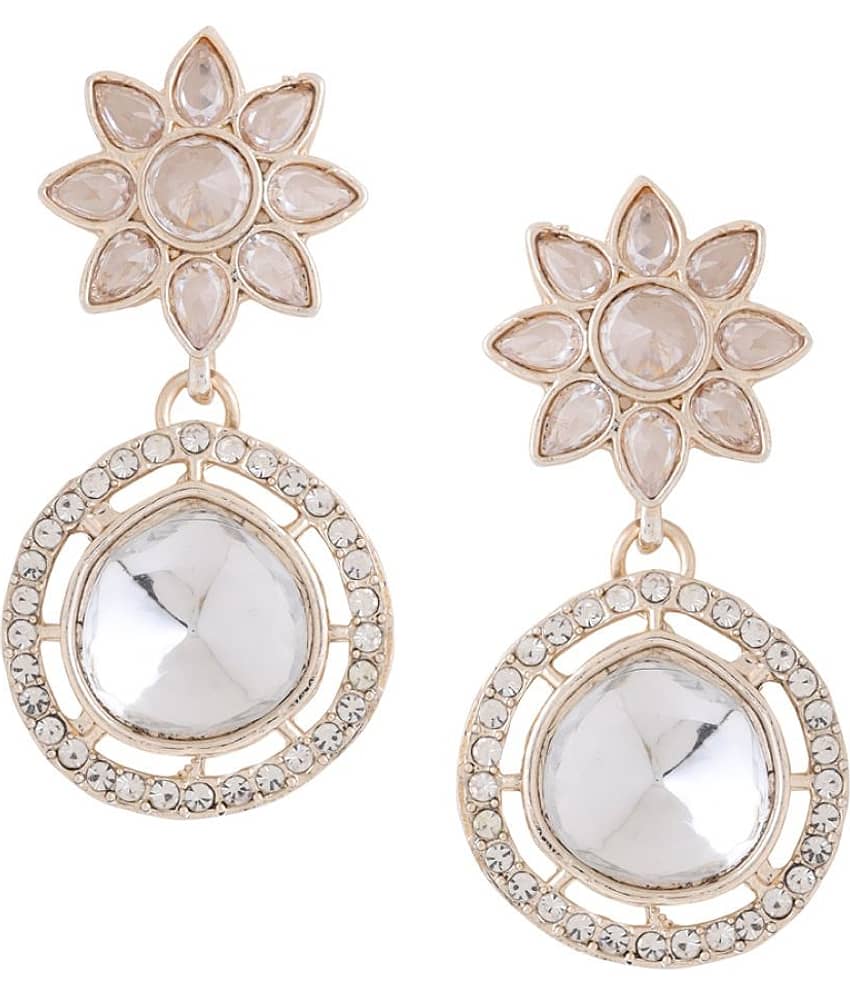 VIRAASI - Golden Danglers Earrings ( Pack of 1 ) - Earrings | Buy online on ZillyBuy