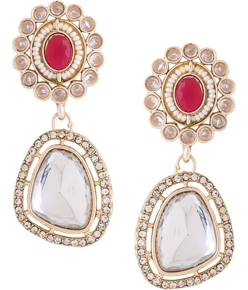 VIRAASI - Golden Danglers Earrings ( Pack of 1 ) - Earrings | Buy online on ZillyBuy