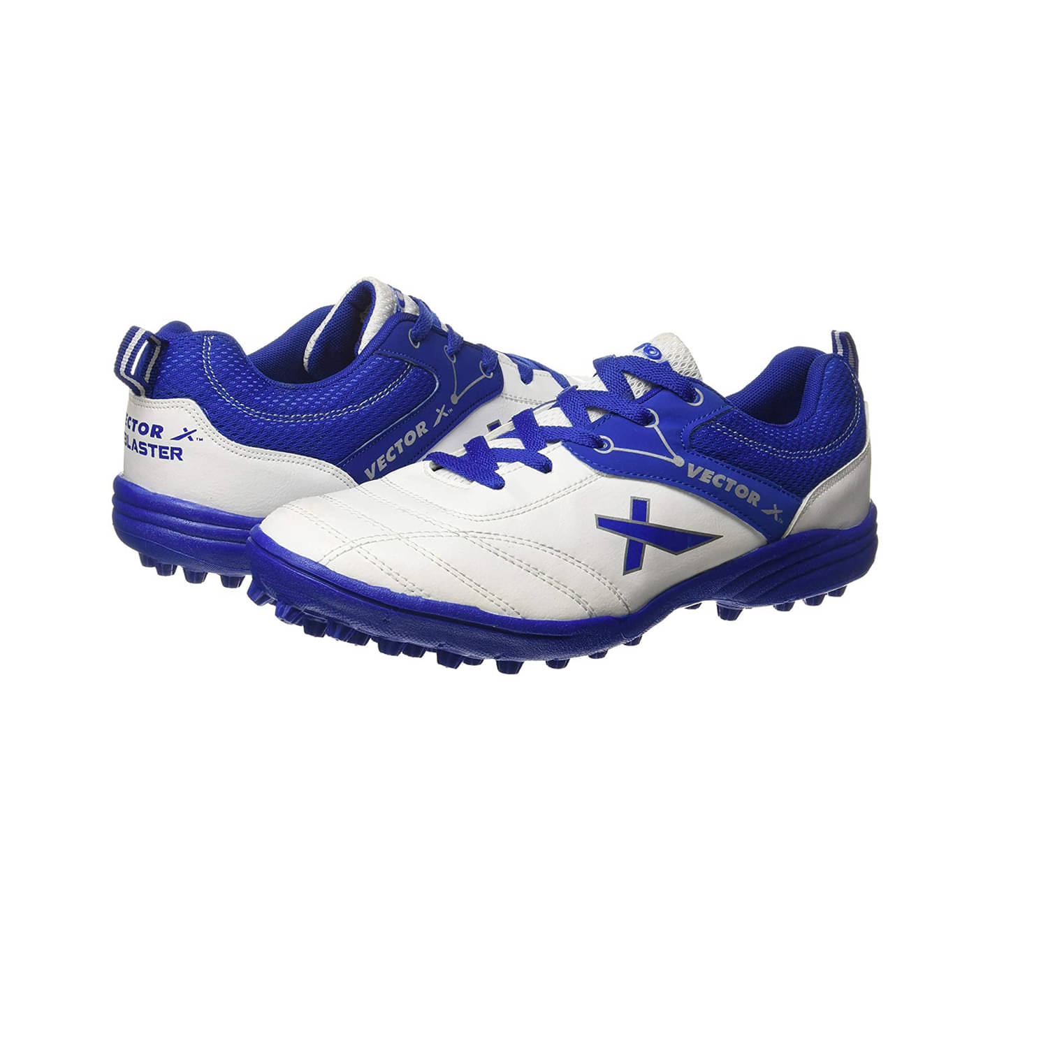 Vector X Blaster White Navy Cricket Shoes Vector X Blaster White Navy Cricket Shoes