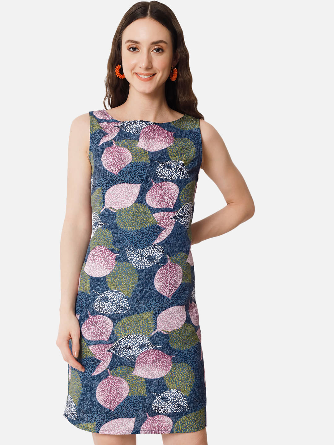ALL WAYS YOU Women Crepe Printed Bodycon Dress ( Multi Color ) ALL WAYS YOU Women Crepe Printed Bodycon Dress ( Multi Color )