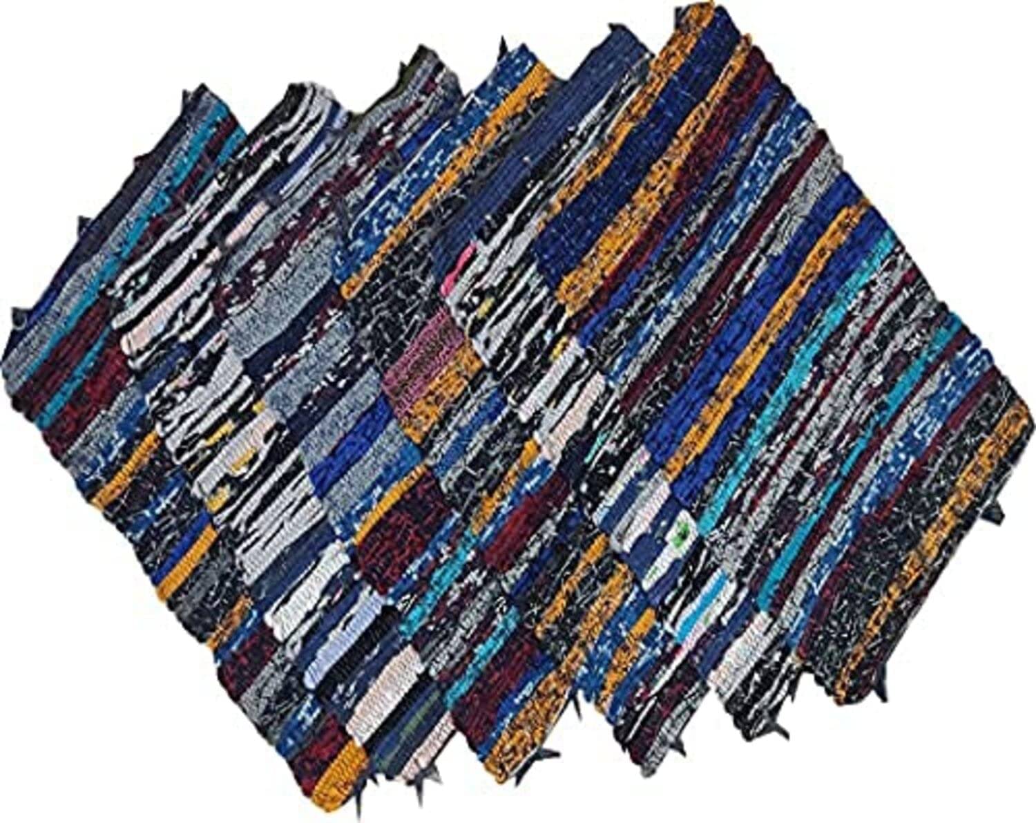 AMRO Beautility Needs - Regular Cotton Door Mat ( 40 X 60 cm ) Set of 6 - Multi AMRO Beautility Needs - Regular Cotton Door Mat ( 40 X 60 cm ) Set of 6 - Multi