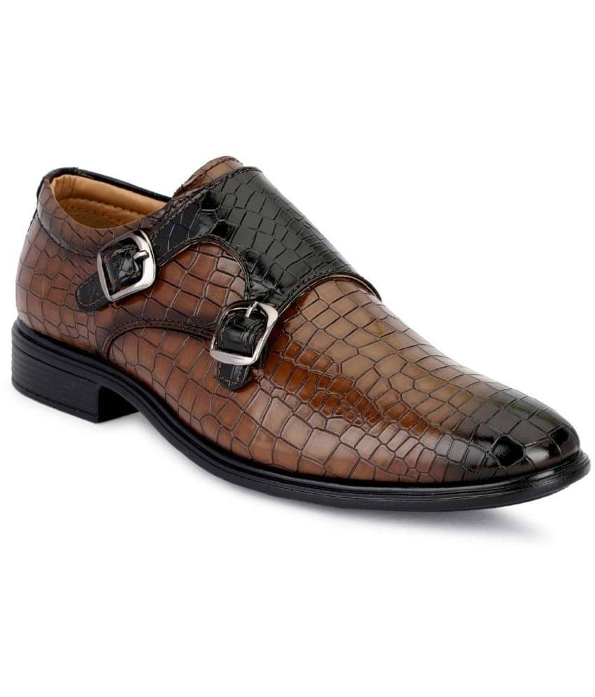     			Buxton - Brown Men's Monk Strap Formal Shoes