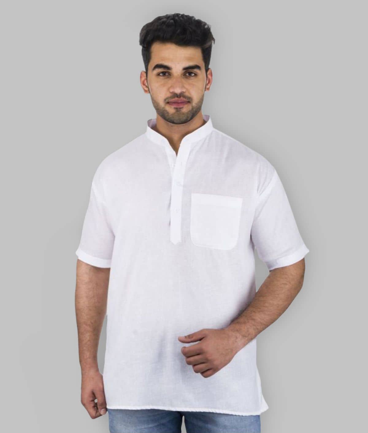 DESHBANDHU DBK - White Cotton Men's Regular Kurta ( Pack of 1 ) - Kurtas & Kurta Sets | Buy online on ZillyBuy