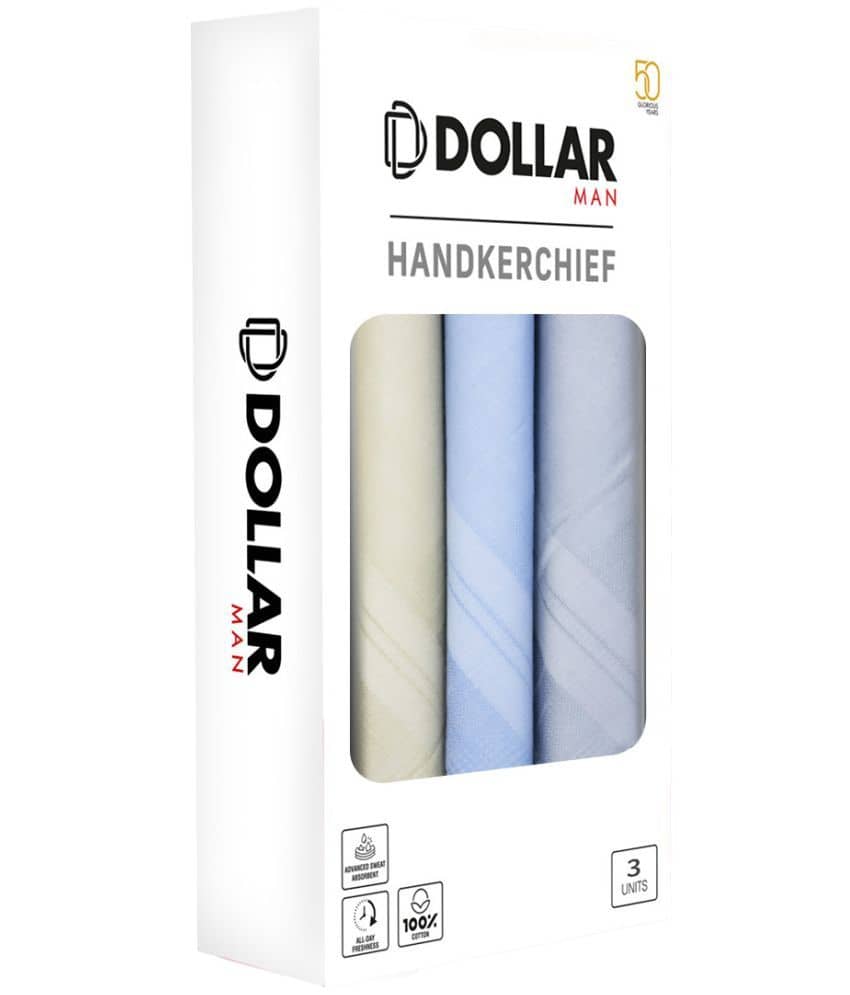Dollar Socks - Multicolor Cotton Men's Handkerchief ( Pack of 3 ) - Jewellery Sets | Buy online on ZillyBuy