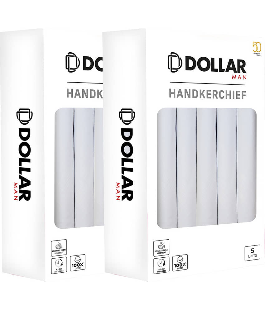 Dollar - White Cotton Men's Handkerchief ( Pack of 3 ) - Jewellery Sets | Buy online on ZillyBuy