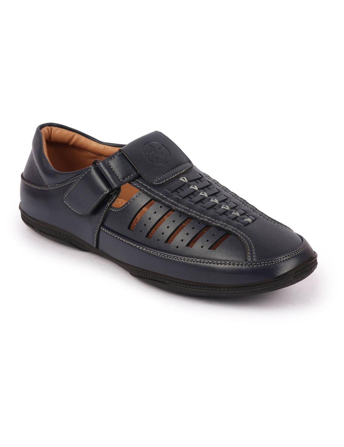 Fausto - Blue Men's Sandals     			Fausto - Blue Men's Sandals