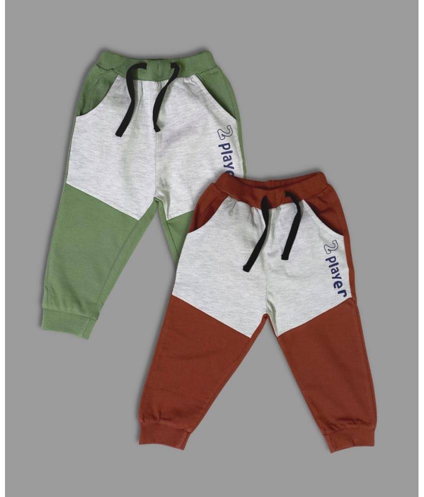     			Funny Bear Pack of 2 Unisex for Baby Cotton Pyjama ( Olive Green )