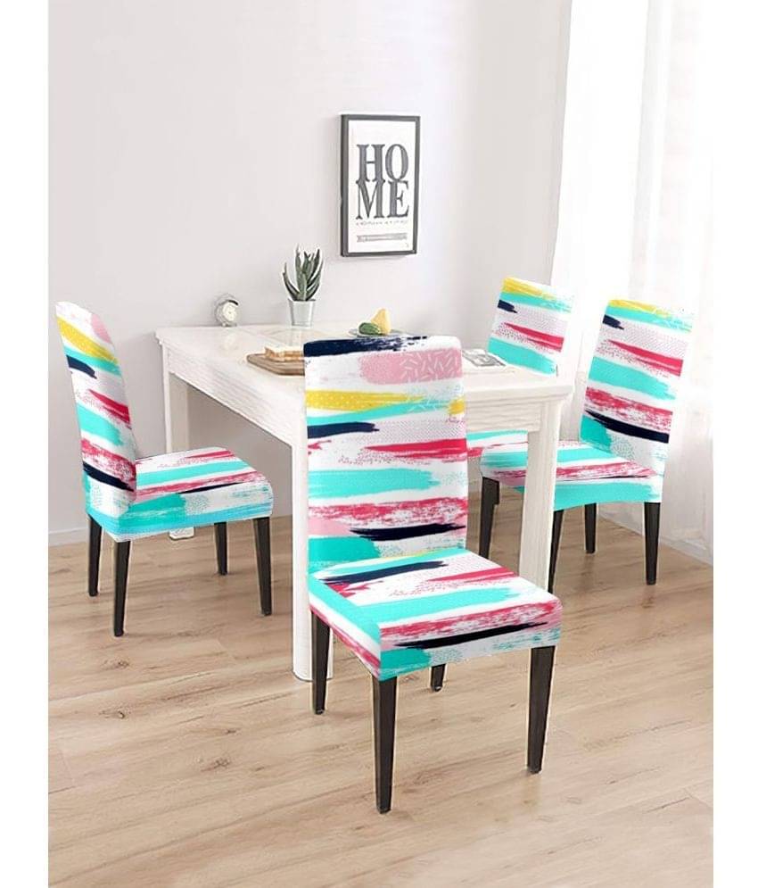     			Cortina - 1 Seater Polyester Chair Cover ( Pack of 4 )