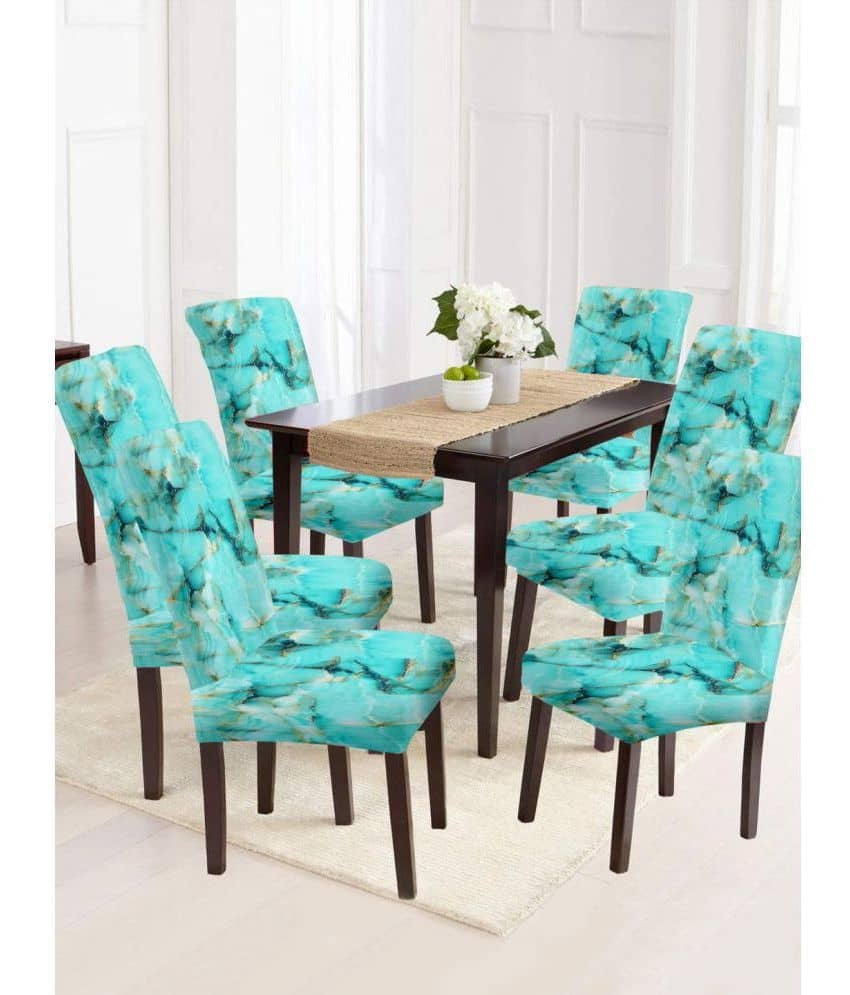Cortina - 1 Seater Polyester Chair Cover ( Pack of 6 )