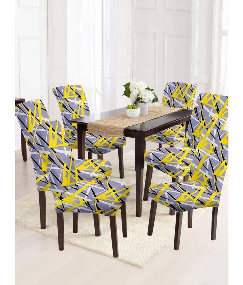     			Cortina - 1 Seater Polyester Chair Cover ( Pack of 6 )