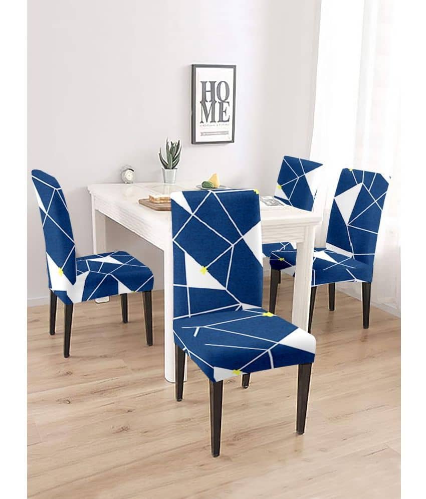 Cortina - 1 Seater Polyester Chair Cover ( Pack of 4 )