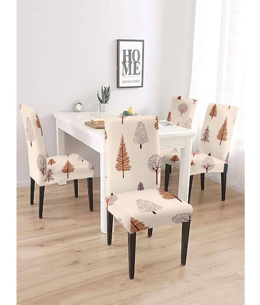     			Cortina - 1 Seater Polyester Chair Cover ( Pack of 4 )