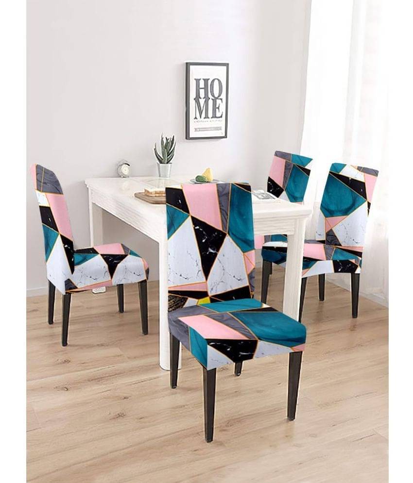     			Cortina - 1 Seater Polyester Chair Cover ( Pack of 4 )