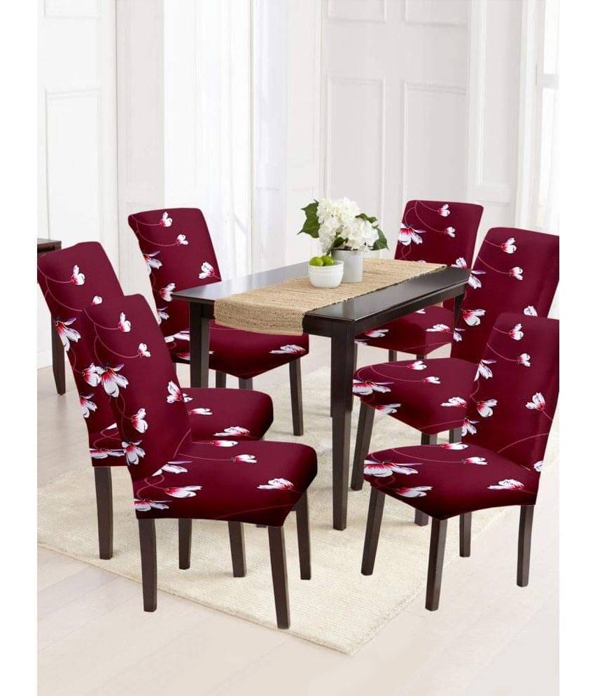     			Cortina - 1 Seater Polyester Chair Cover ( Pack of 6 )