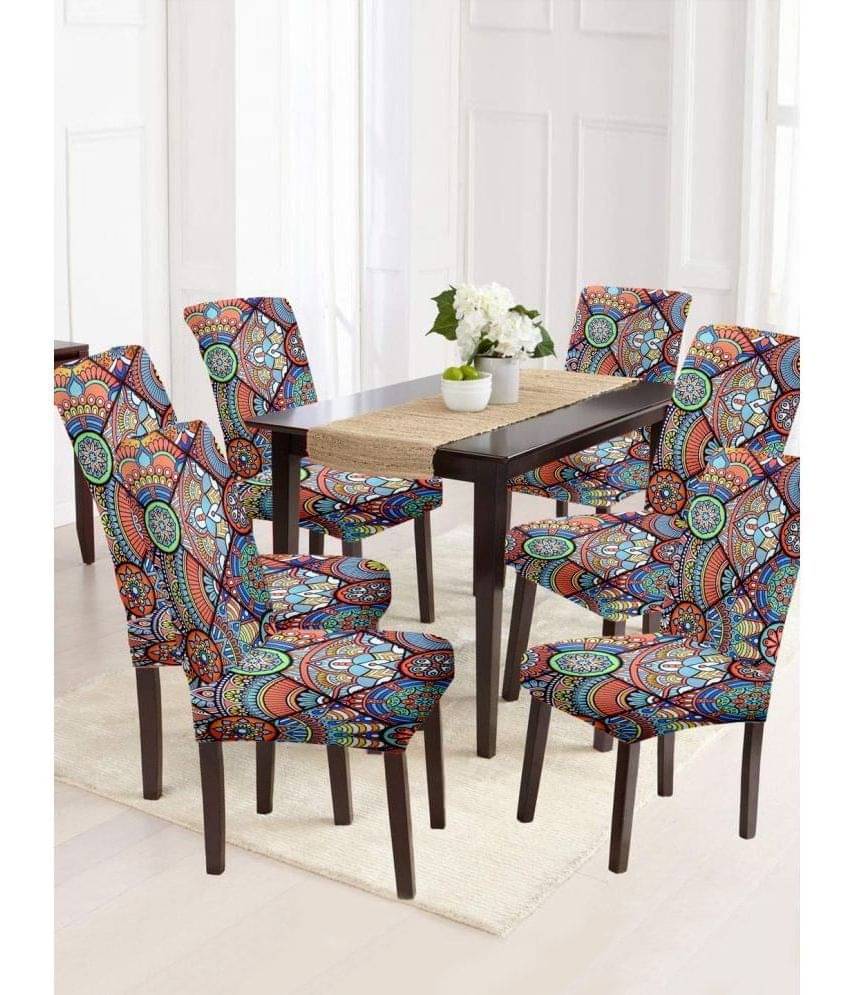     			Cortina - 1 Seater Polyester Chair Cover ( Pack of 6 )