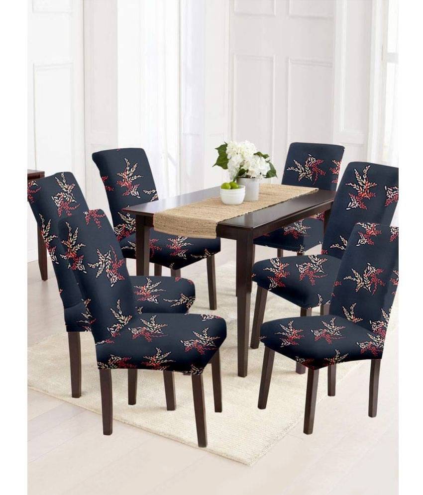     			Cortina - 1 Seater Polyester Chair Cover ( Pack of 6 )