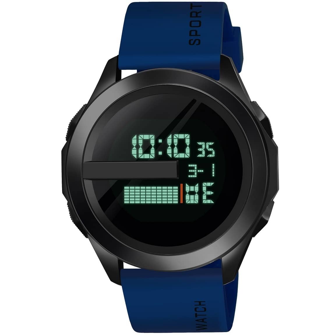 Hala - Blue Silicon Digital Men's Watch
