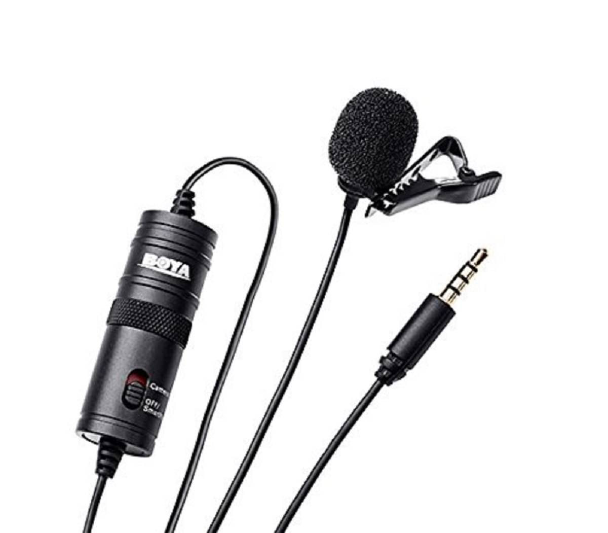     			Hybite BY-M1Auxiliary Omnidirectional Lavalier Condenser Microphone with 20ft Audio Cable (Black)