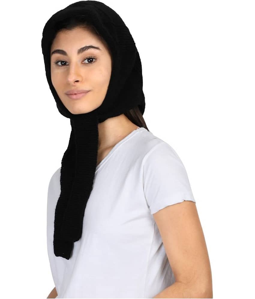 KC Store - Black Wool Women's Scarf ( Pack of 1 ) - Dupattas & Shawls | Buy online on ZillyBuy
