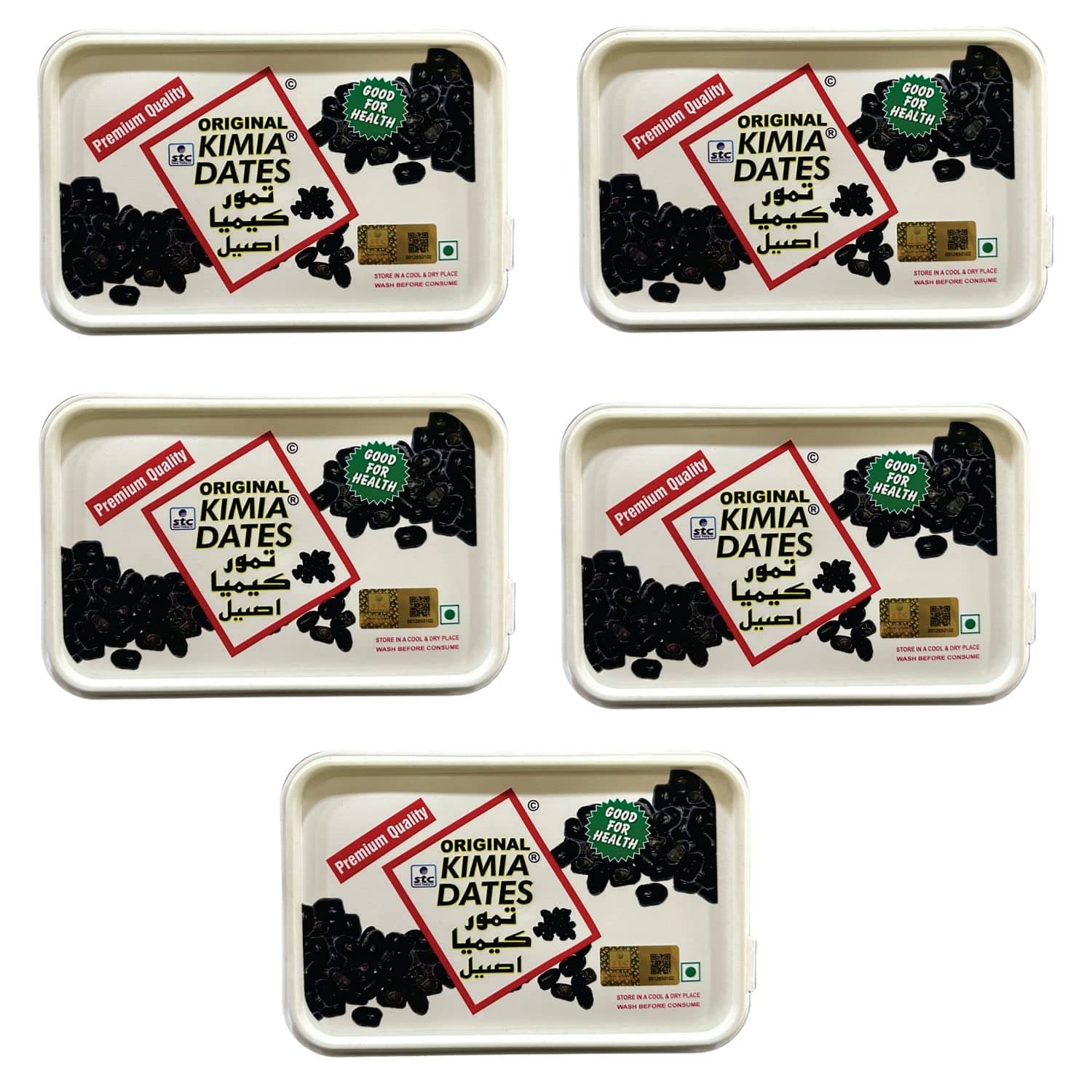     			Kimia Dates Original Mazafati Dates Juicy & Delicious Khajoor Rich In Fibre 500 gm (Pack of 5)