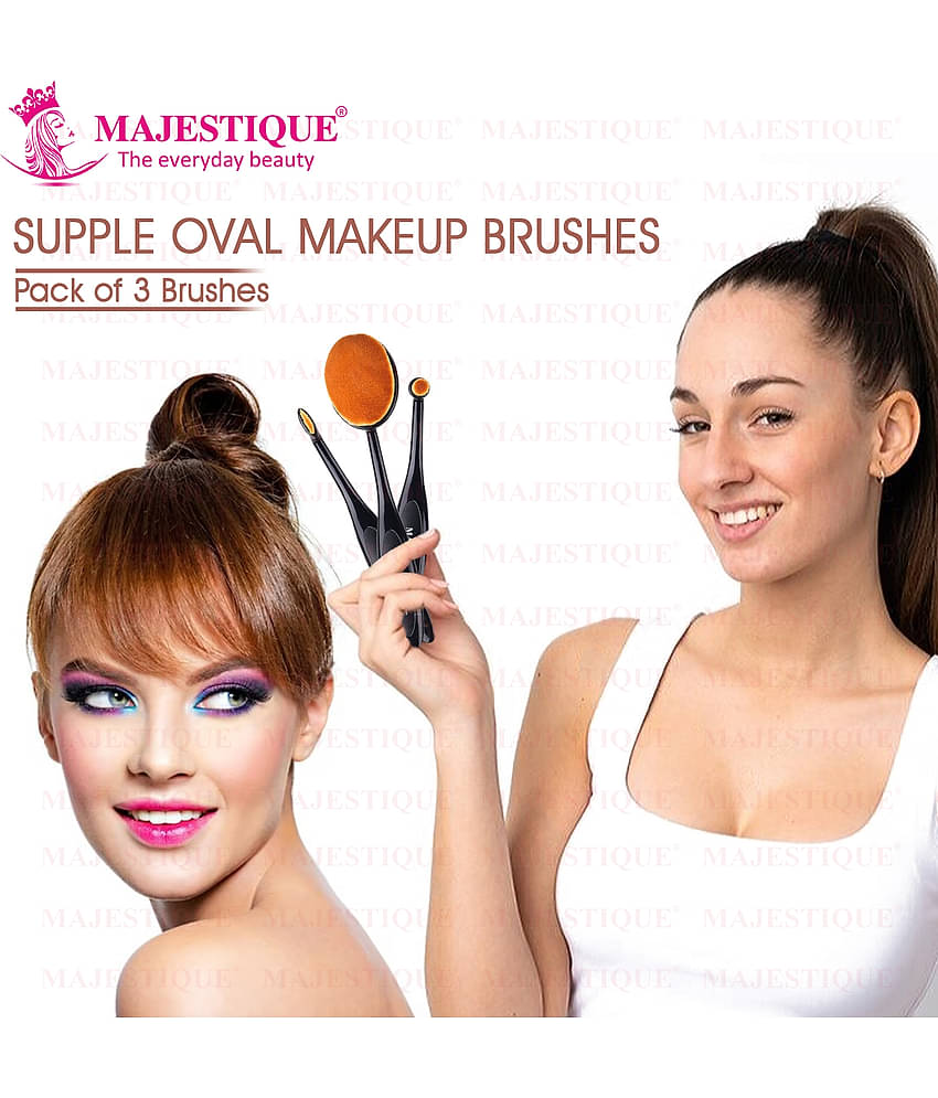 Majestique Professional Eye Makeup Brush Set Concealer, Blush And Eye Shadow For Women And Girls