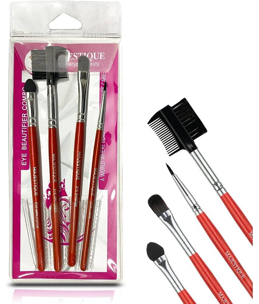 Majestique Eye Beautifiler Combo, Professional Eye Beautifier Brush Set - 4Pcs/Multicolor