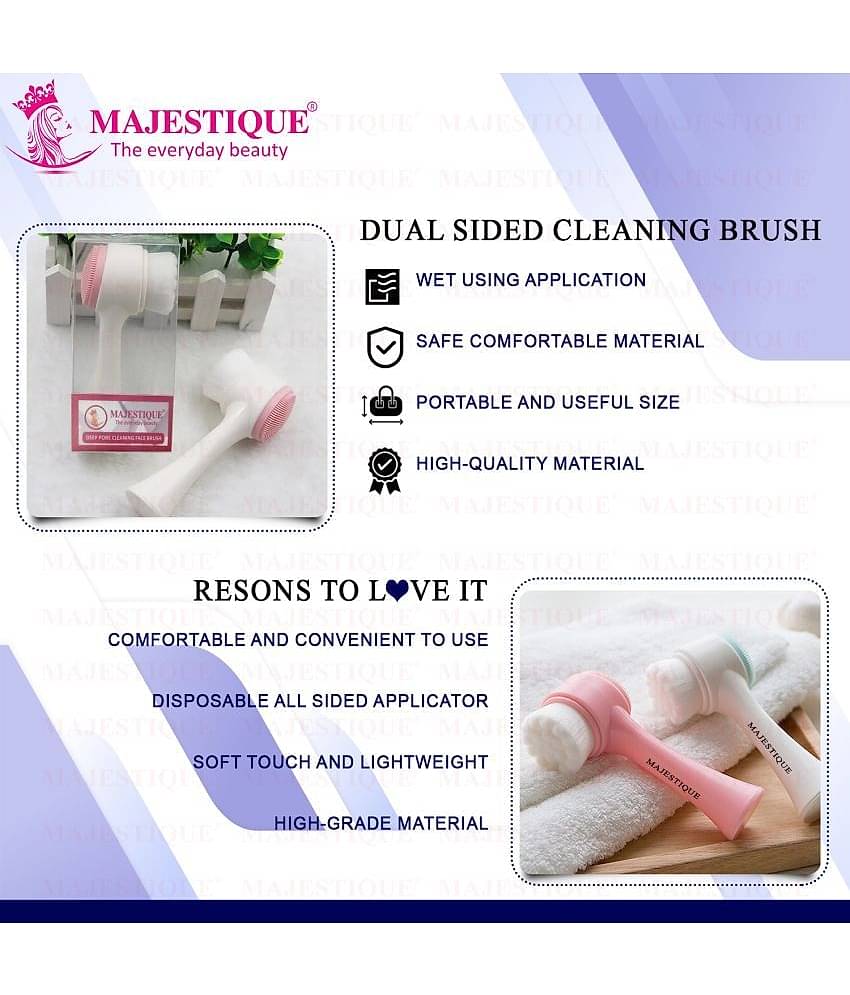Majestique Face Exfoliator Brush Deep Pore Cleaning Wash Massage Soft Silicon Face Brush Scrubber
