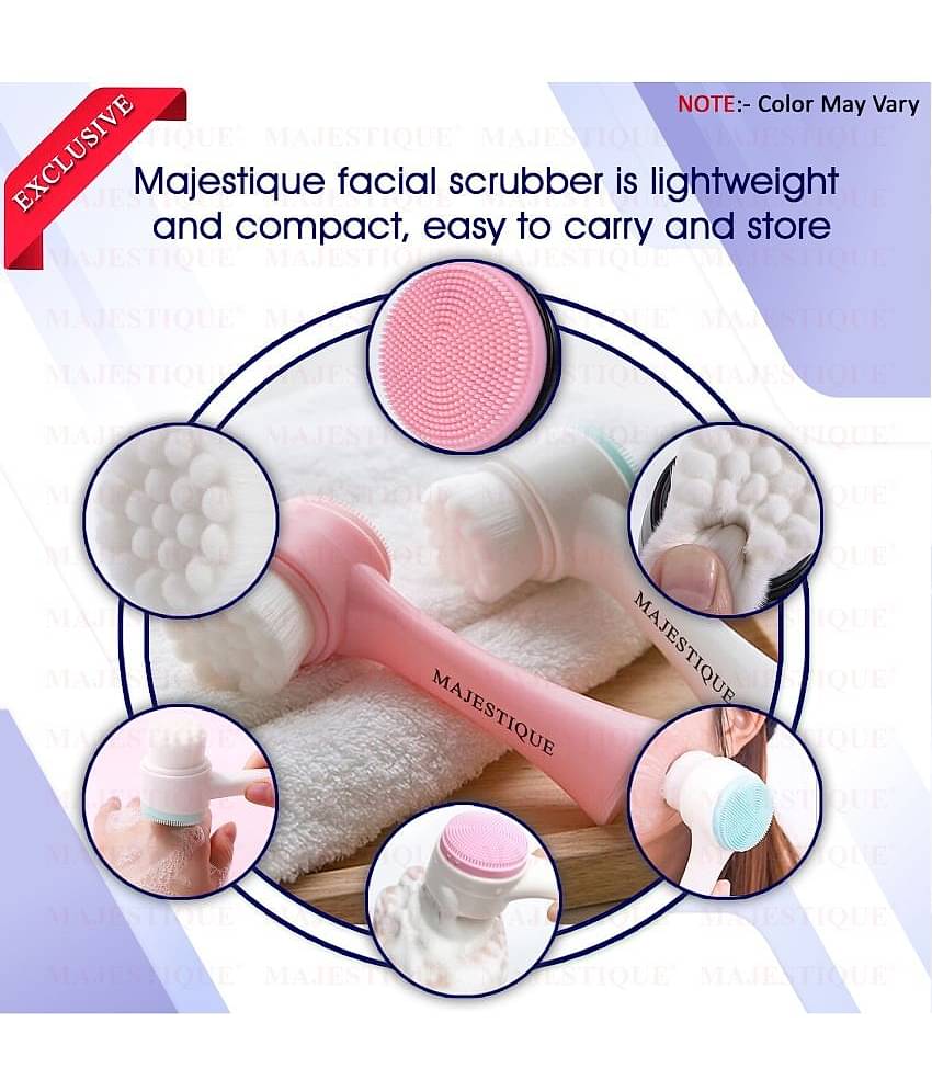 Majestique Face Exfoliator Brush Deep Pore Cleaning Wash Massage Soft Silicon Face Brush Scrubber