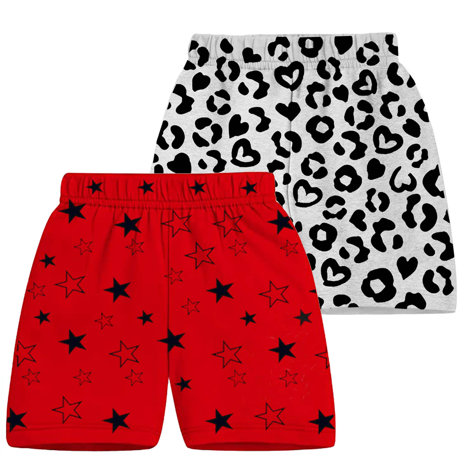 MIST N FOGG Pack of 2 Girls Cotton Cycling Shorts ( Multicolor ) - Shorts | Buy online on ZillyBuy