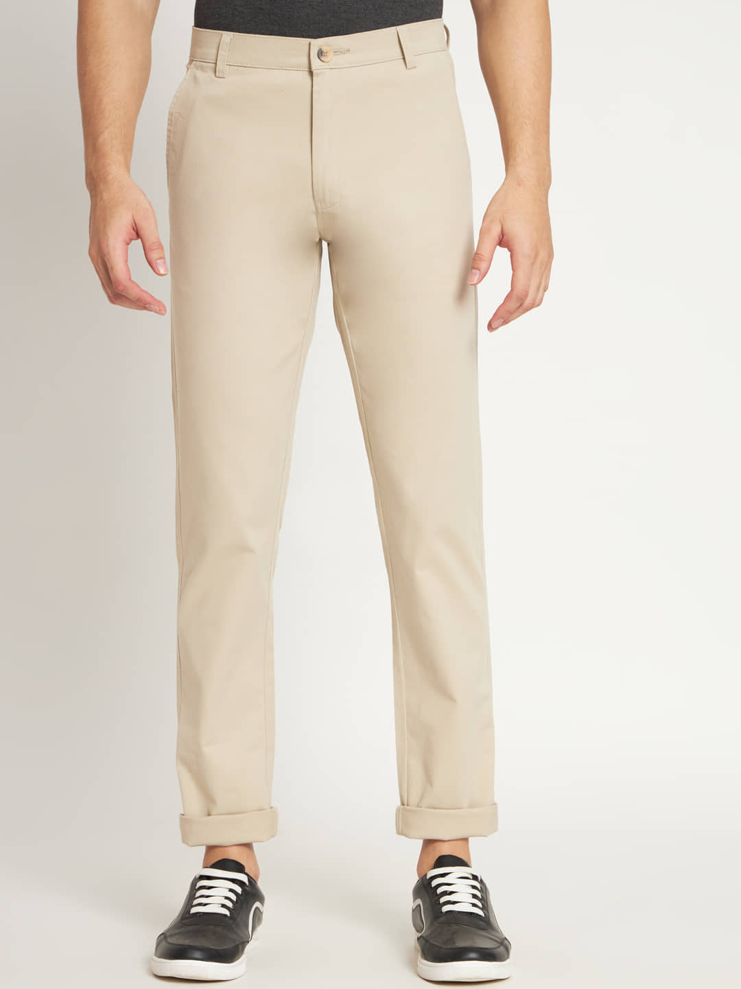 RAGZO Beige Slim Chinos ( Pack of 1 ) - Trousers | Buy online on ZillyBuy