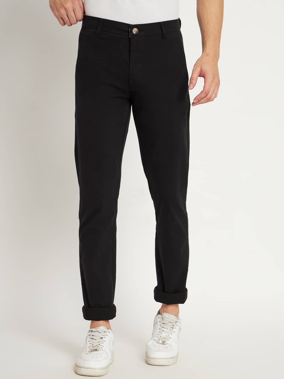 RAGZO Black Slim Chinos ( Pack of 1 ) - Trousers | Buy online on ZillyBuy