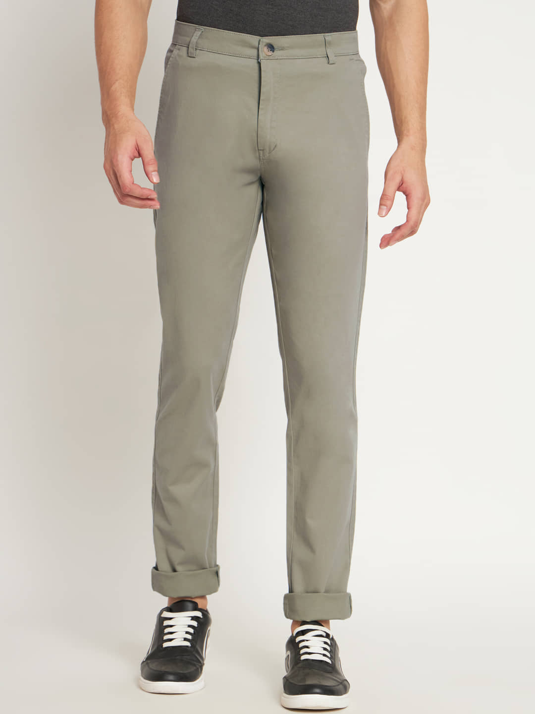 RAGZO Light Green Slim Chinos ( Pack of 1 ) - Trousers | Buy online on ZillyBuy