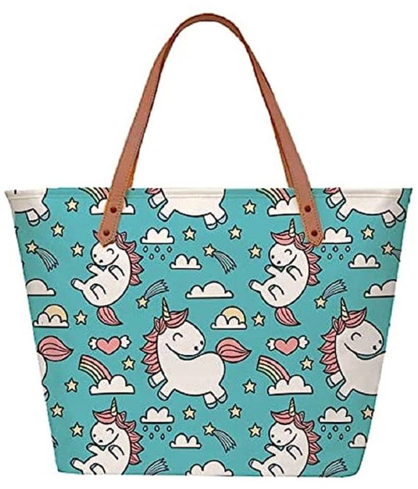     			SAKWOODS Handheld Canvas Set of 1 ( Blue )