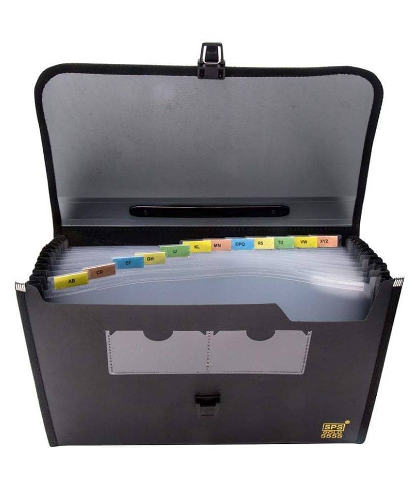 SHB Plastic File Folder F/C Expanding Bag with SHB Plastic File Folder F/C Expanding Bag with