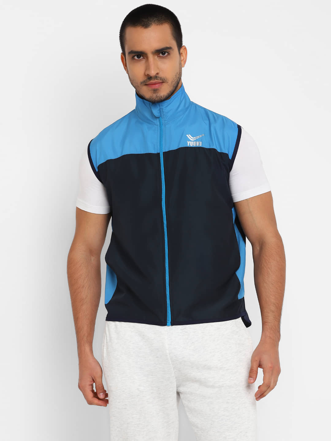 YUUKI - Navy Polyester Regular Fit Men's Quilted & Bomber Jacket ( Pack of 1 ) - Jackets & Coats | Buy online on ZillyBuy