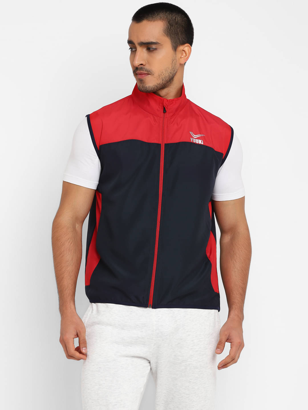     			YUUKI - Navy Polyester Regular Fit Men's Casual Jacket ( Pack of 1 )
