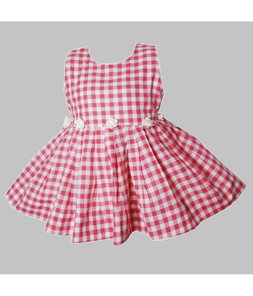 harshvardhanmart.com Cotton A-line Dress For Girls ( Pack of 1 , Pink )