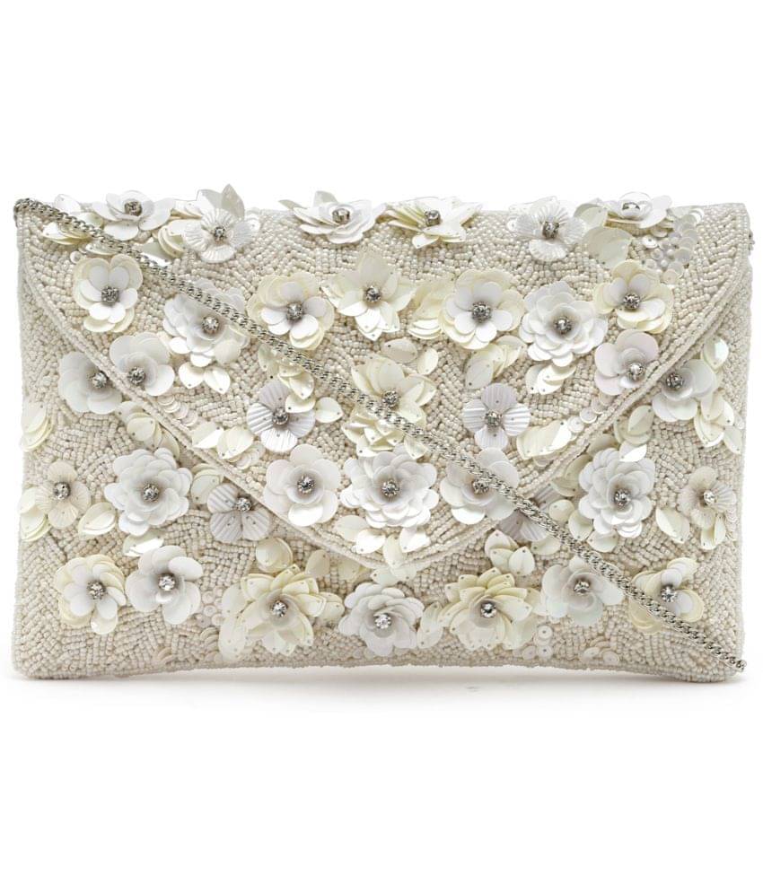     			Anekaant Sling Bag Cotton Set of 1 ( Off White )